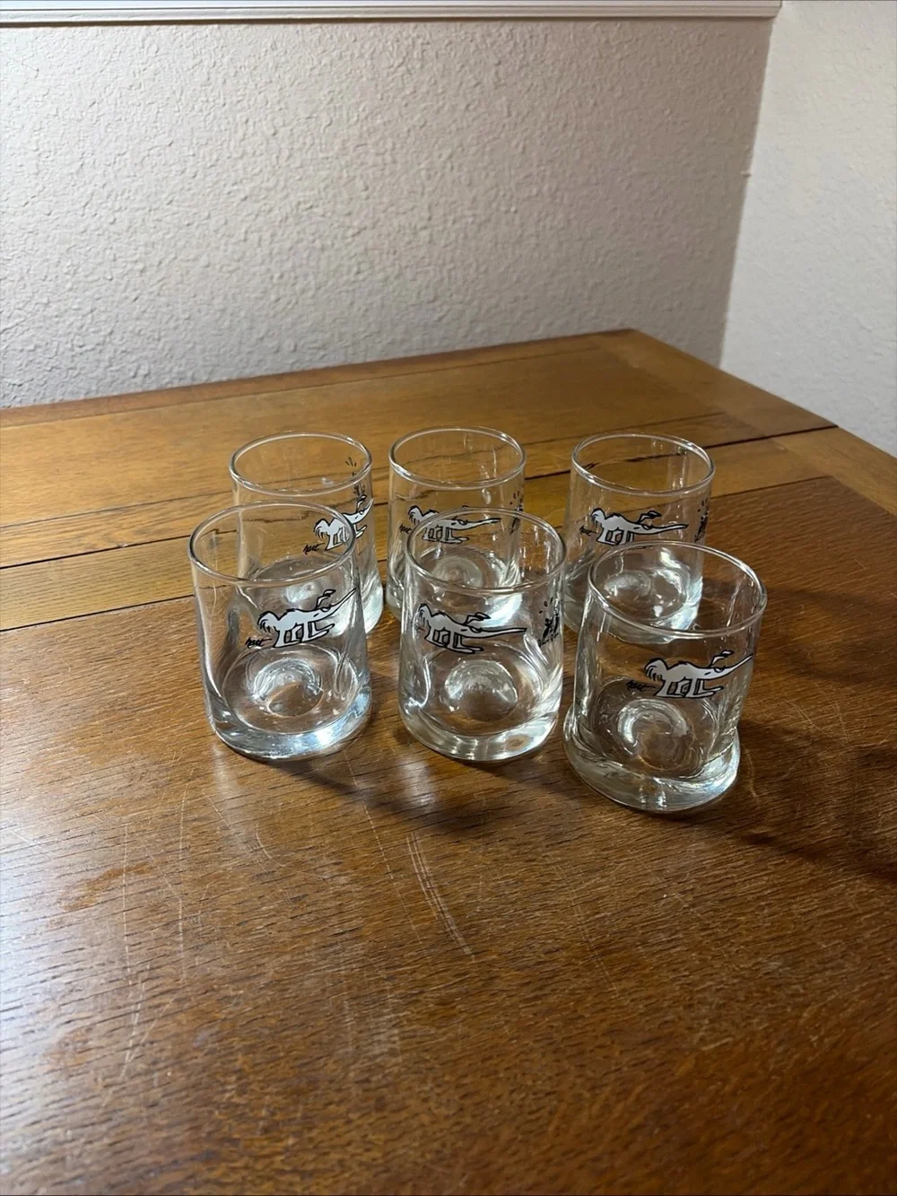 Vintage B.C. Comic Character Glass Johnny Hart Signed Cartoon Set of 6